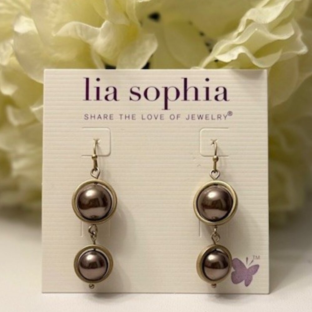 Lia Sophia "CAFE AU LAIT" Earrings